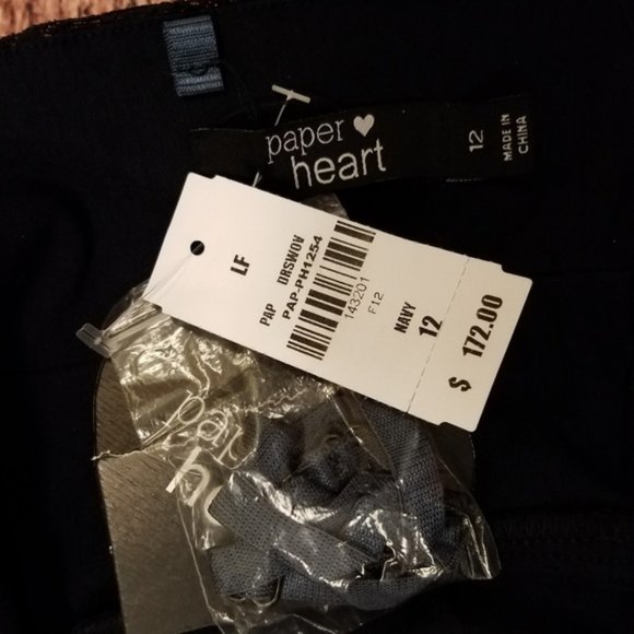 LF Paper Heart Navy Pencil Dress - Picture 7 of 7